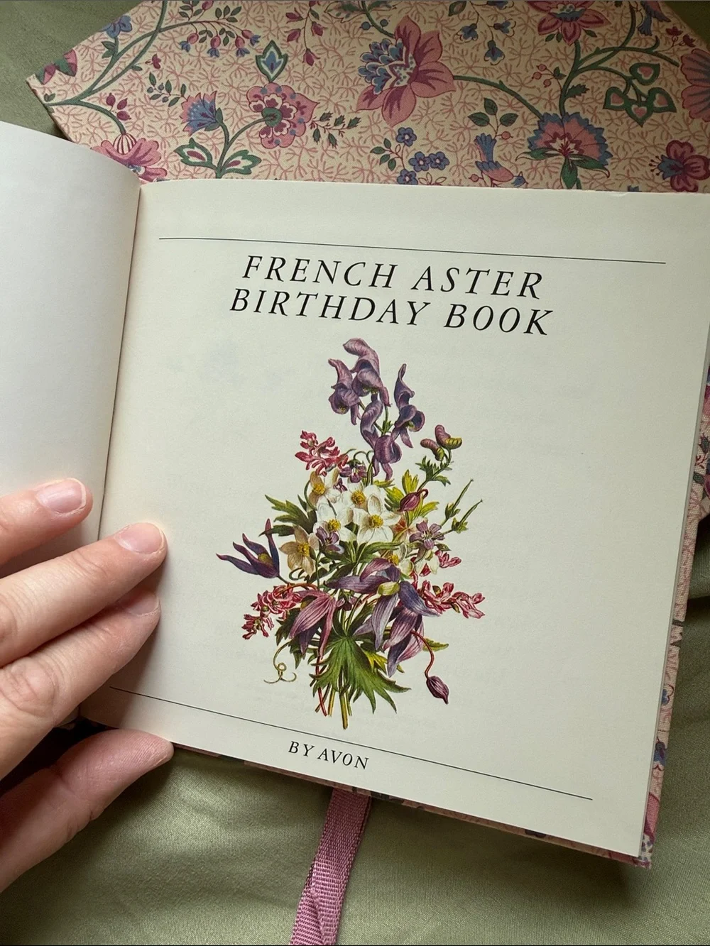 Vintage Floral Hardcover planner & stationary Set in Pink & Lavender